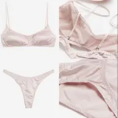 h&m ソフト サテン ブラレット & ソング セット
