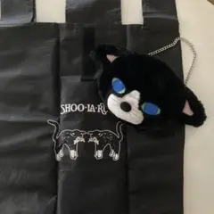 shoo la rue ういのん　エコバッグ　ミニショルダーポーチ　ネコ