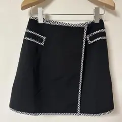 Darich パイピングチェックミニスカート