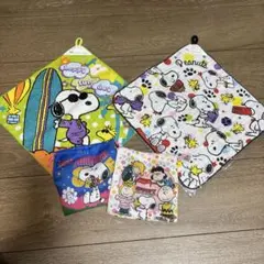 スヌーピー　ループタオル　巾着袋