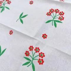 ヴィンテージファブリック　赤いお花