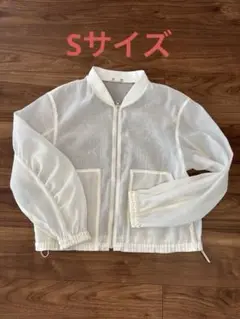 GU シアーブルゾン　白　ホワイト