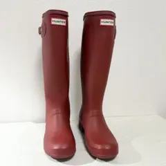 HUNTER ハンター オリジナル　ツアー レインブーツ 長靴UK4 レッド