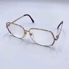 Yves Saint Laurent メガネ 眼鏡 度入り ゴールドフレーム
