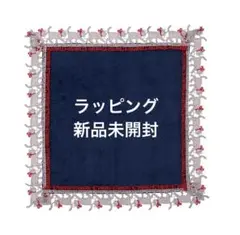 近沢レース店 婦人画報別注 ミニタオルハンカチ キャットウォーク ネイビー