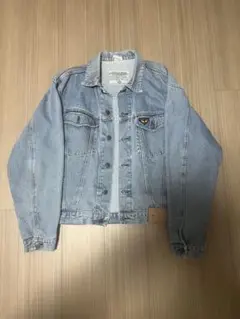AVIREX 短丈デニムジャケット　XL ライトブルー