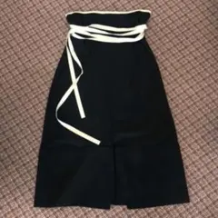 marni リボン スカート ロング ブラック