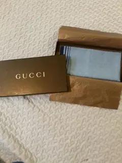 GUCCI ハンカチ 水色 GGロゴ
