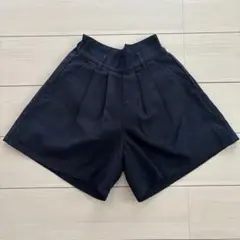 GLOBAL WORK ブラック プリーツ ハーフパンツ 150サイズ