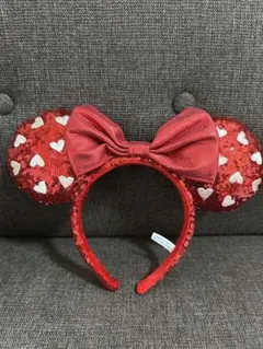 ディズニー ハート柄スパンコールカチューシャ