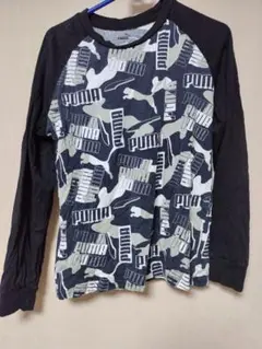 PUMA 迷彩柄 長袖Tシャツ　160