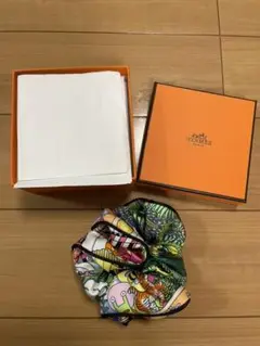 値下げ 新品未使用 エルメス シュシュ クラウディア ブラック系