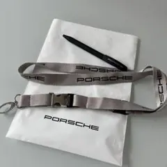 新品未使用　PORSCHE ポルシェ　ネックストラップ　ボールペン　セット