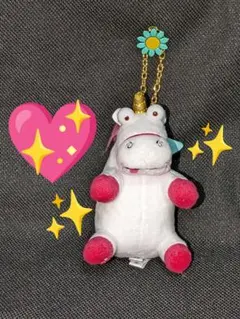 ♡USJ ミニオン♡フラッフィ　ユニコーン　ぬいぐるみボールチェーン♡新品未使用