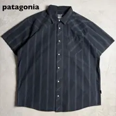 パタゴニア　オーガニックコットン　ウエスタンデザイン　ストライプシャツ　廃盤