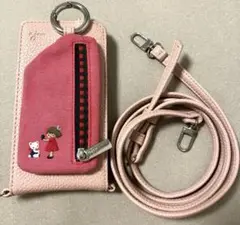 未使用　 Ajew / familiar リンゴ型小物入れとストラップセット ajew familiar コラボスマホストラップ りんご スマホショルダー