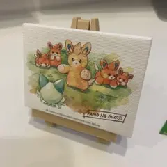 イーゼル付きミニアート PAMO NO MURE そうぐう　パモ　ポケモン