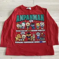 アンパンマン 長袖Tシャツ 100cm 赤