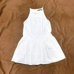 333 ZARA ザラ　ノースリーブ　ホワイト　白　S