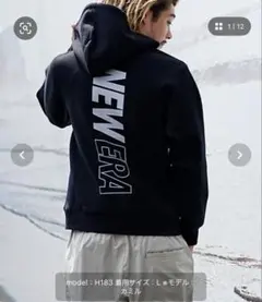 NEW ERA ブラック パーカー