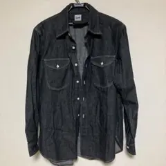 Lee ブラック デニムシャツ 長袖