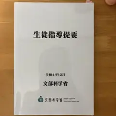 生徒指導提要 文部科学省