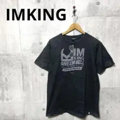 IMKING アイムキング メンズ プリントT Tシャツ ブラック