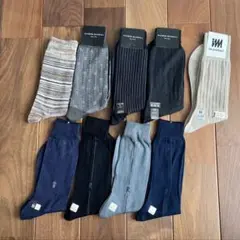 【匿名配送】紳士用靴下　25cm　9足セット　メンズソックス