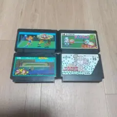 ファミコン４本セット/人生劇場·ディグダグII·ボクシング·プロレスリング