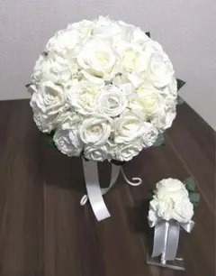 クリスマス限定セール 薔薇のホワイトブーケ