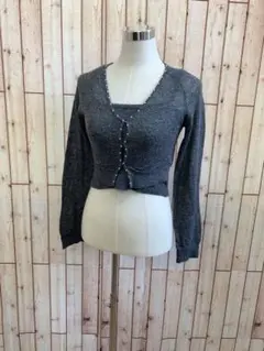 ⭐︎COCO DEAL⭐︎秋冬大人可愛い⭐︎モヘア生地ニットカーディガン【中古】a22