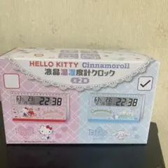 新品未使用品シナモンロール 液晶温湿度計クロック