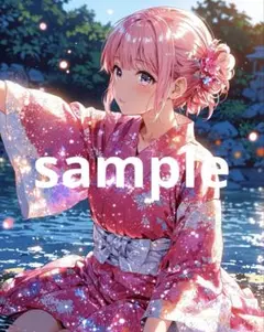 A4サイズ　ポスター　AIイラスト　美麗　アニメ　アニメイラスト　No.269