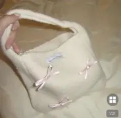NUGU haku anji ニットミニバッグ