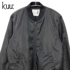【kuu:】レディース　中綿ブルゾン　ブラック　L