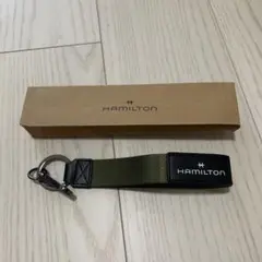 HAMILTON オリーブグリーン キーホルダー ノベルティ
