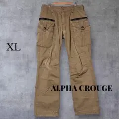 ALPHA CROUGE XL コットンデニムパンツ ベージュ 長ズボン
