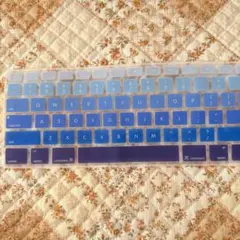 テンキー付きiMac G6 A1243用 シリコンキーボードグラデーションブルー