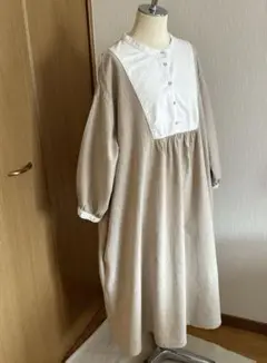 samansa mos2 ヨーク切替ヘンリーワンピース