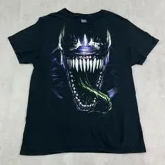 MARVEL　ヴェノム　ベノム　トップス　半袖　Tシャツ　古着　ブラック　黒　L