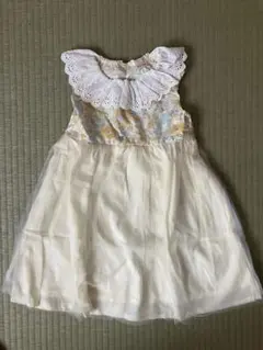 petit main フリルノースリーブワンピース 110 新品未使用タグ付き