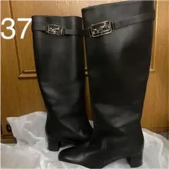 エルメス ブーツ 37 パンプス モカシン ケリー