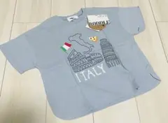 【新品】　キッズ　半袖Tシャツ　110cm 水色　ブルー