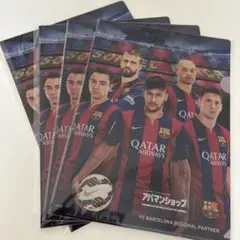 【非売品】FCバルセロナ／アパマン クリアファイル 4枚セット A4