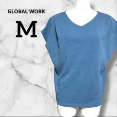 GLOBAL WORK グローバルワーク　半袖トップス M ブルー