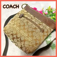 COACH ショルダーバッグ シグネチャー 10402 ブラウン
