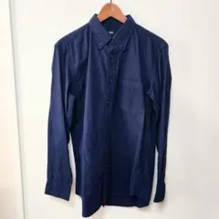 UNIQLO ユニクロ フランネルシャツ(長袖) ブルー系 Mサイズ◆未使用新品