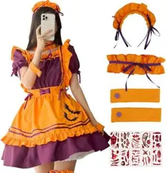 su126◆ハロウィン コスプレ メイド服 メイド おうちハロウィン パーティ