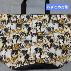 ○超ドでか○犬柄バケツ型エコバッグ