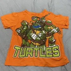 TMNT オレンジ Tシャツ　サイズ7 タートルズ
